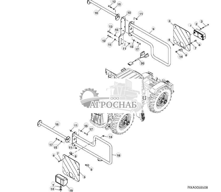Turn Signal and Clearance Lights (For European Version) (LH Illustrated) 